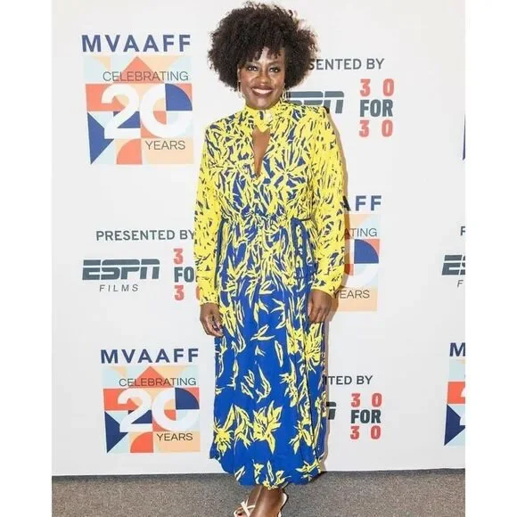 NWT. $1390 Proenza Schouler Degrade Floral Long Sleeve Dress Sz 2 yellow blue